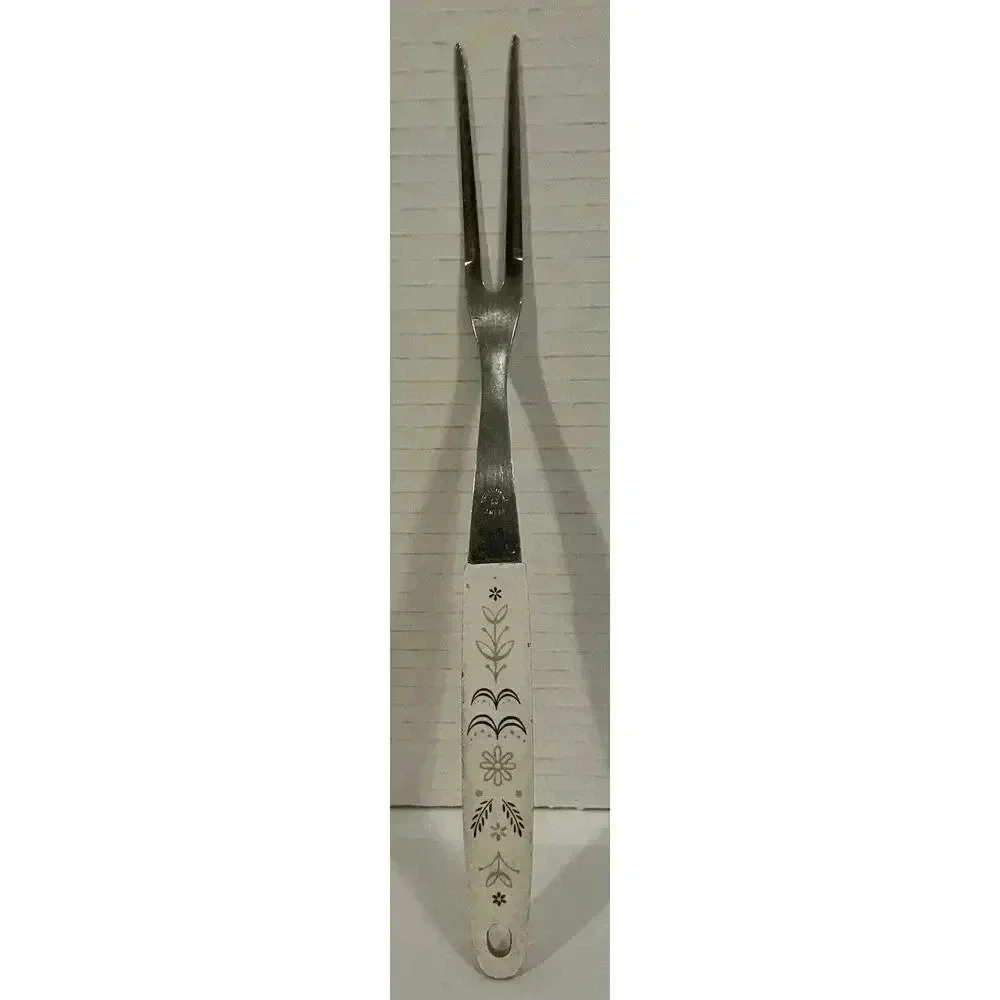 Vintage Flint Harvest Wheat Serving Fork‎ Stainless Steel
